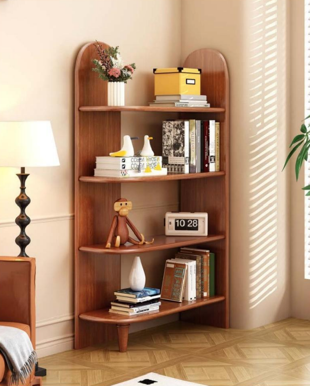 Corner Bookshelf