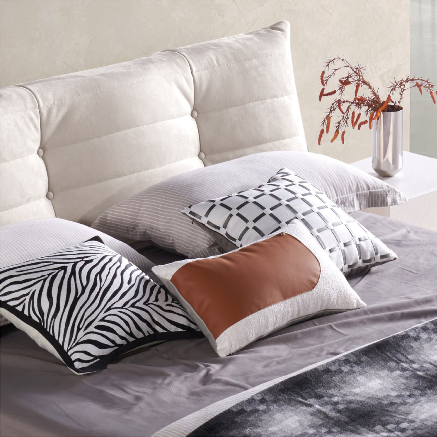 Suede Upholstered CaterBed