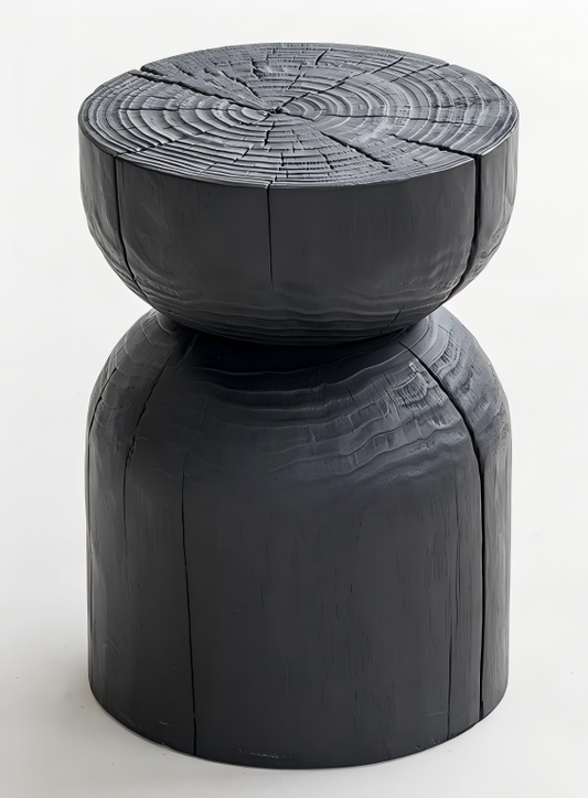 Charred Pine Side Table
