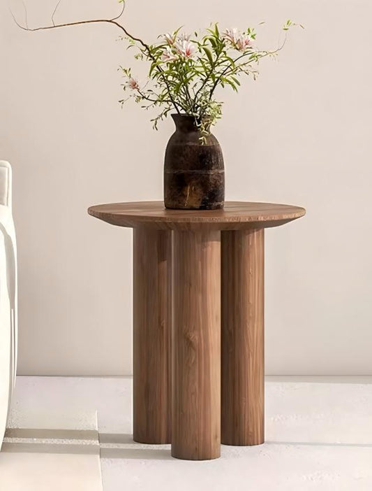 Solid Ash Wood Accent Table