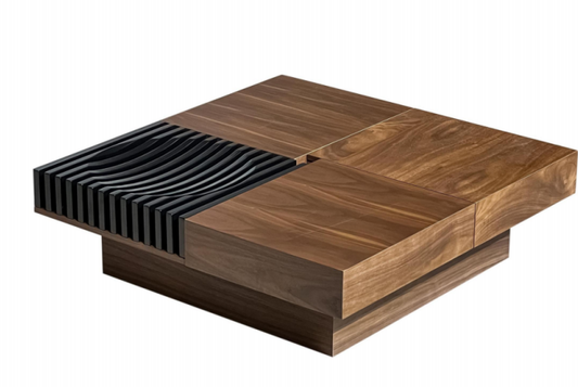 Harmony Solid Wood Square Coffee Table