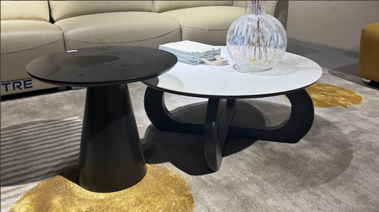Modern Coffee Table Set with Sintered Stone Tabletop