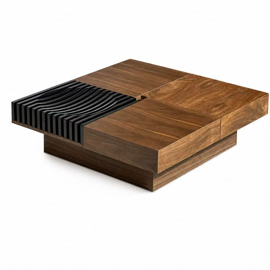 Harmony Solid Wood Square Coffee Table