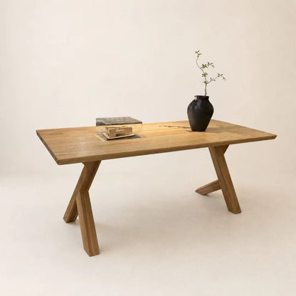 Natural Solid Wood Dining Table