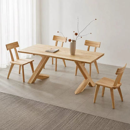 Natural Solid Wood Dining Table