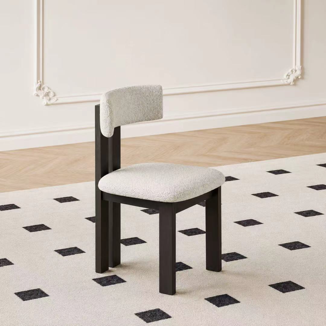 Mid-Century Dining Chairs with Solid Wood Legs (set of 2)