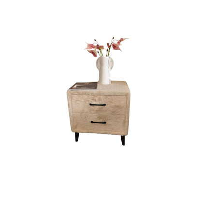 Faux Mink Fur Nightstand