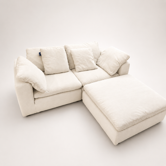 Modular Cloud Sofa - 2 Seater with Ottoman