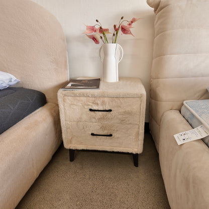 Faux Mink Fur Nightstand