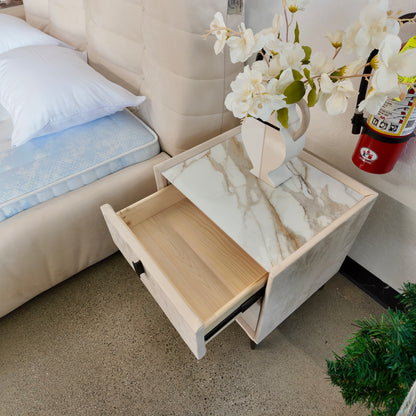 2-drawer Nightstand with Sintered Stone Top